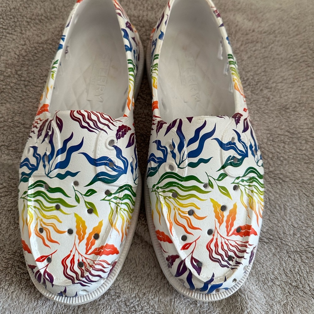 Sperry Rainbow Topsoder Patterned Flats